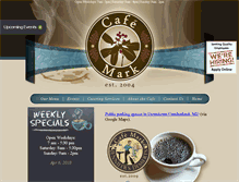 Tablet Screenshot of cafemarkcumberland.com
